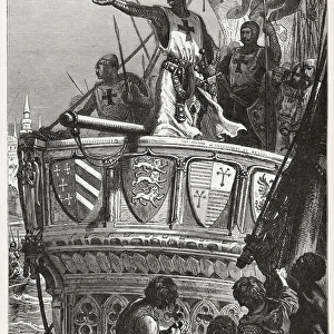 FIRST CRUSADE Crusaders leave the Holy Land. Date: 1095