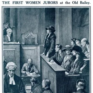 First female jurors at the Old Bailey 1921