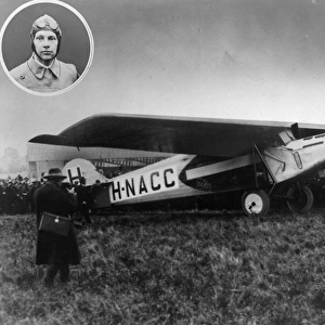 The first Fokker FVII H-NACC in flight