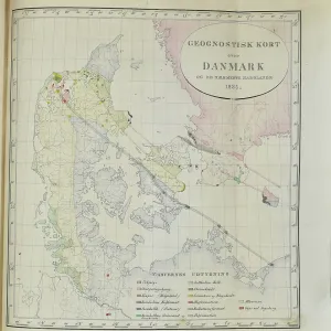 First geological map of Denmark (Forchhammer 1835) First geological map of Denmark (Forchhammer 1835)