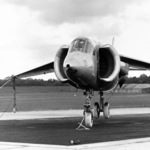 The first Hawker P1127 XP831 during tethered hovering test