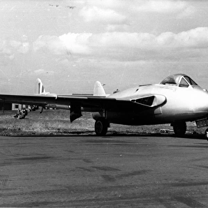 First prototype de Havilland Venom VV612 after the fitting