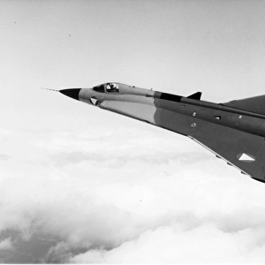 The first Saab J35OE Draken for the Austrian Air Force
