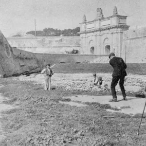 The first tee at the Royal Malta Golf Club