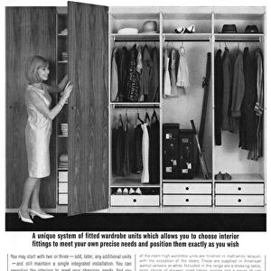 Fitted wardrobe advertisement, 1965