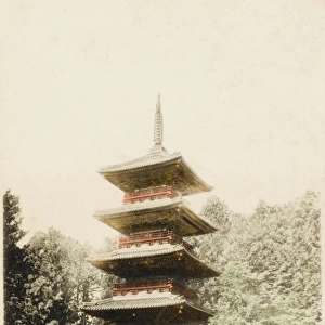 The five-storey Pagoda at Nikko, Japan