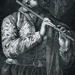 Flautist Lucas Vorsterman, the Old. Circa 1640