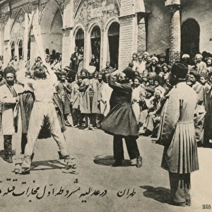 Flogging of a Persian criminal