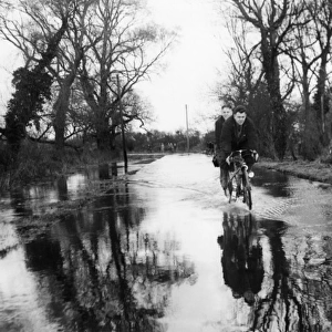 Flooded Country Lane