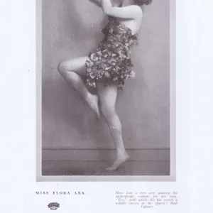 Flora Lea in her Eve costume worn in cabaret