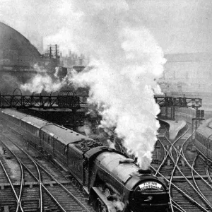 The Flying Scotsman, pulling out of Kings Cross