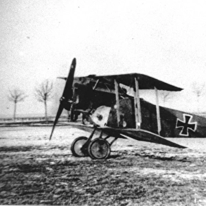 Fokker D II biplane at Adlerhof trials