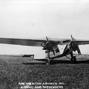 A Fokker FVIIb-3m equipped with special flotation apparatus