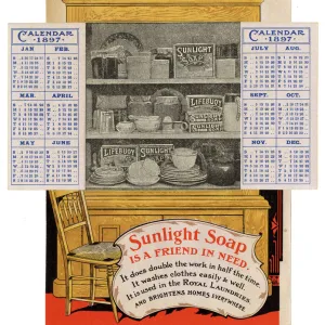 Folding Advertisement for Sunlight Soap