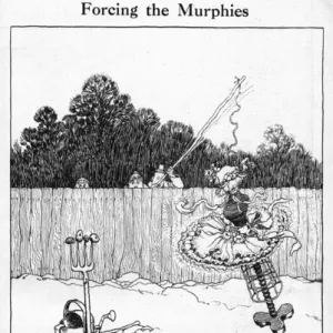 Forcing the Murphies, by W. Heath Robinson