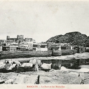 Fort Jalali and city walls, Muscat, Oman