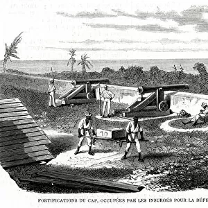 Fortifications at Cap-Haitien by Insurgents