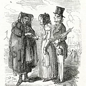Fortune teller in Greenwich Park, south east London 1843