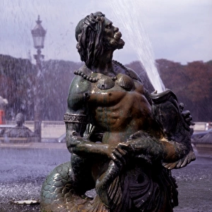 Fountain in Place de la Concorde Paris