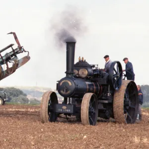 Fowler Ploughing Engine YB1269 in action