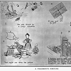 A Fragments Fortune by Bruce Bairnsfather, WW1 cartoon