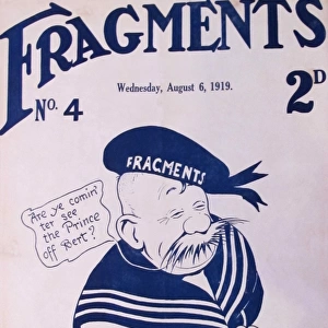 Fragments magazine poster by Bruce Bairnsfather, 1919