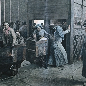 France (1903). Coal mine. Engraving