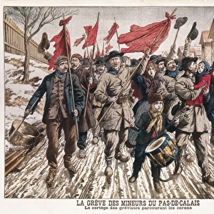 France (19th c. ). Workers movement. Strike of