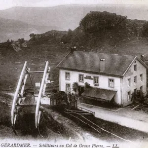 France - Gerardmer - Woodmen with sledges