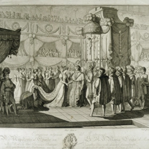 France. Marriage of Napoleon and Marie Louise
