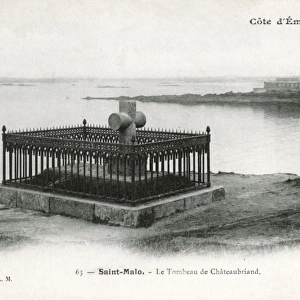 France - St Malo - The Emerald Coast - Tomb of Chateaubriand