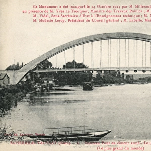 France - St Pierre du Vauvray - The new bridge