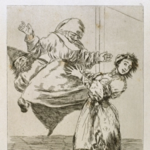 Francisco Goya (1746-1828). Caprices. Plaque 74. Don t screa