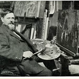 Frank Brangwyn RA, artist in his studio