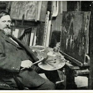 Frank Brangwyn RA, artist in his studio