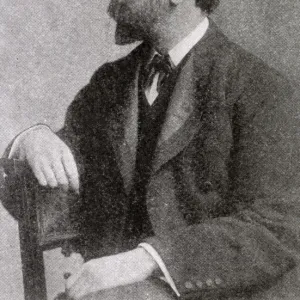 Frank Brooks (1854 - 1937), portrait painter. Date: 1902 Frank Brooks (1854 - 1937), portrait painter. Date: 1902