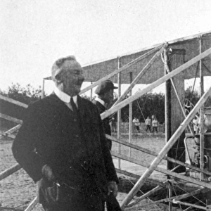 Frank Hedges Butler and Wilbur Wright after the flight