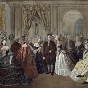 Franklins reception at the court of France, 1778. Respectfu