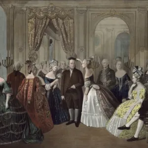 Franklins reception at the court of France, 1778. Respectfu