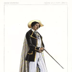 Frederick Lemaitre as Fabien in Le Docteur Noir, 1846
