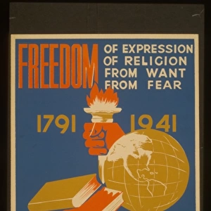 Freedom of expression, of religion, from want, from fear eve