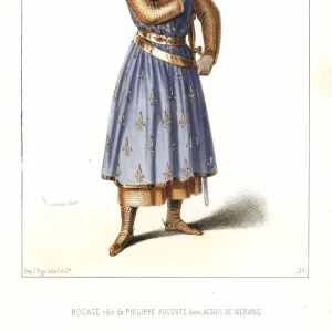 French actor Bocage as Philippe Auguste in