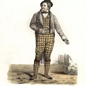 French actor Lepeintre as Birbeth in Trilby, 1823