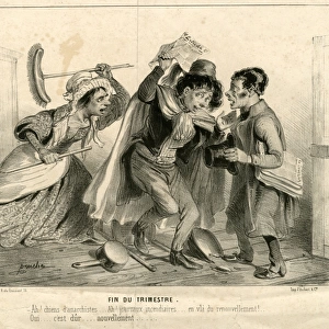 French cartoon, anarchist newspapers