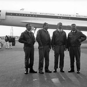 The French crew in Toulouse after Concordes first flight