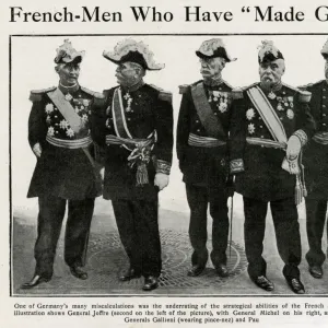 Five French generals, WW1