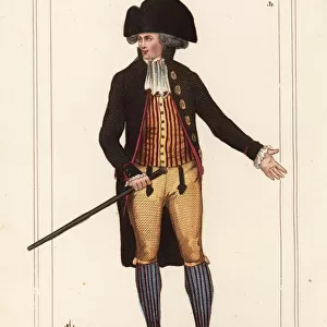 French mens fashions of 1790