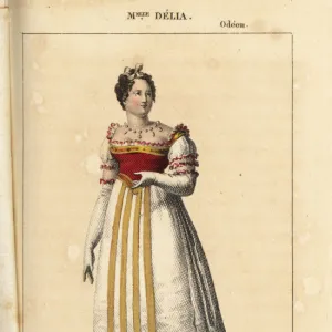 French opera singer Mlle. Delia in Le Chevalier