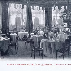 French Restaurant in the Grand Hotel du Quirnal, Rome