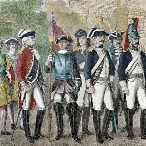 French Revolution. Soldiers of the National Guard. 19th cent